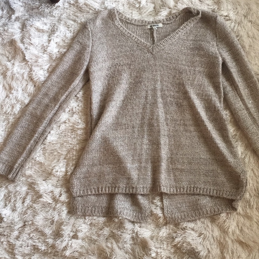 BB Dakota Sweater with Clear Sequin Sz S